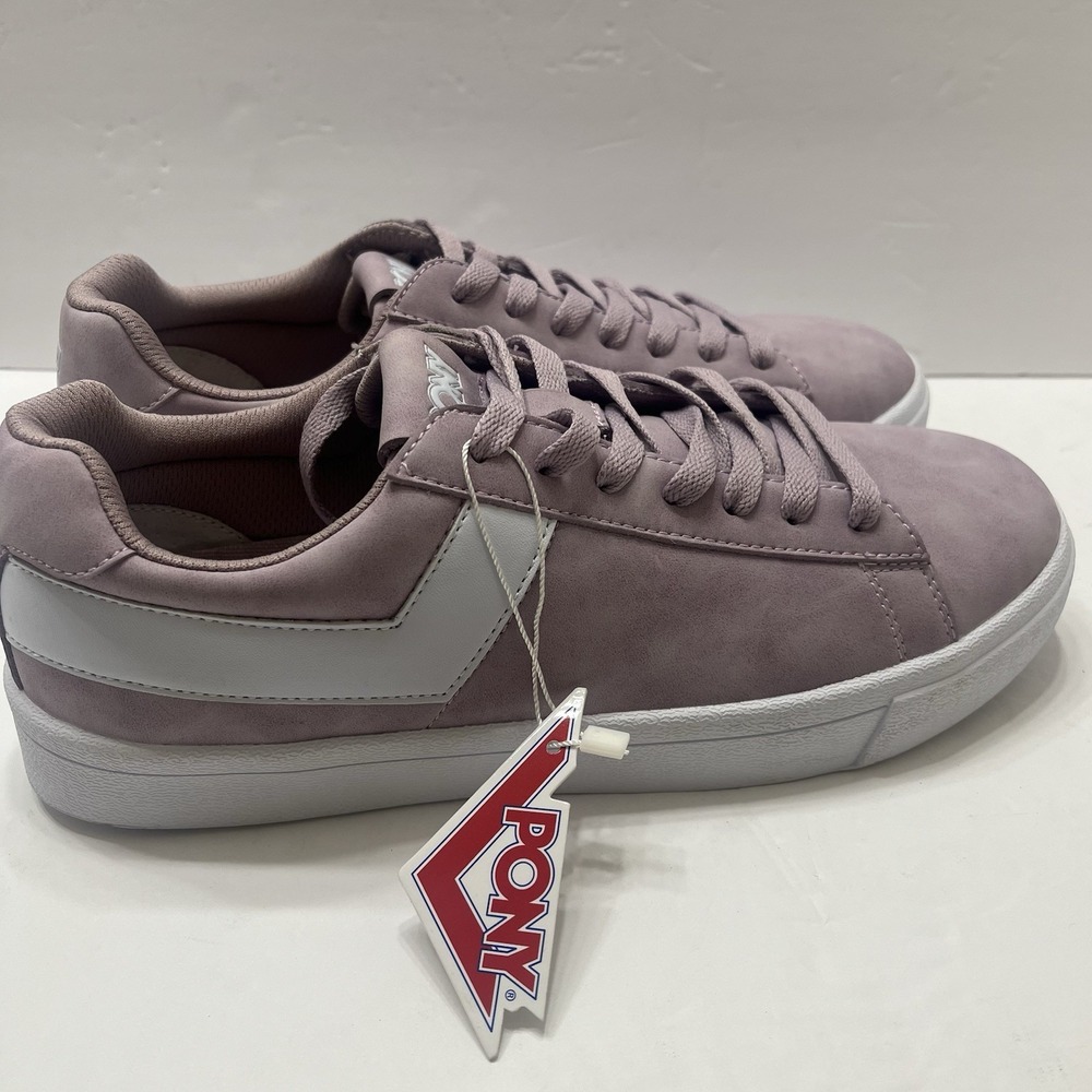 Pony Topstar Lo Core Suede Lilac Sneakers Lace-Up Low-Top Women's 10 Classic